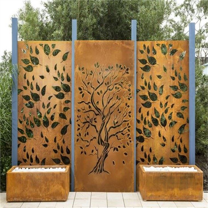 Corten Steel Fencing Panels