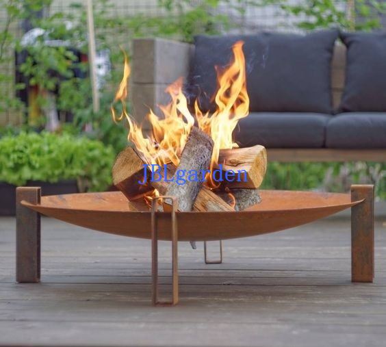 Patio Wood Burning Metal Fire Pit