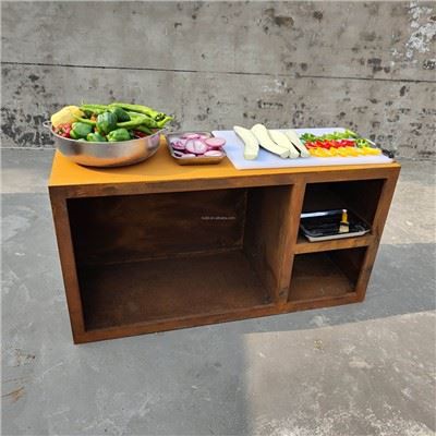 بی بی کیو باربی کیو گرل کے ساتھ کارٹین اسٹیل فائر پٹ