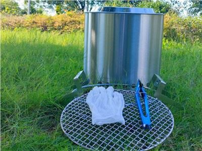 آؤٹ ڈور کیمپنگ دھوئیں کے بغیر 15 انچ سولو چولہا۔