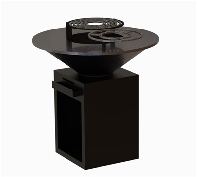 بیرونی لکڑی کی آگ کی گرل