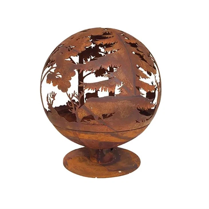 Ball Fire Pit Metal Hollow Sphere