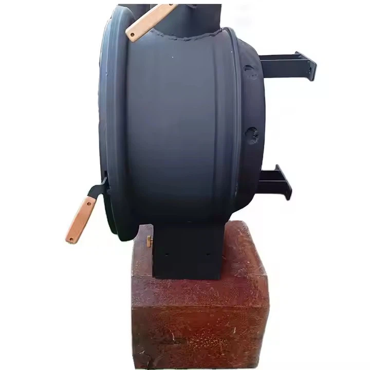 Black Hanging Round Fireplace