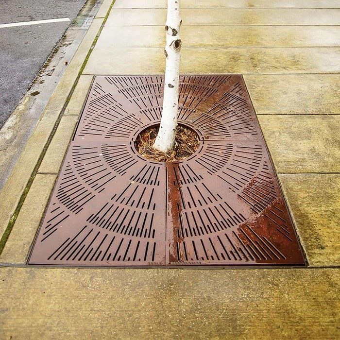 Commercial Corten Tree Grate Cover high quality