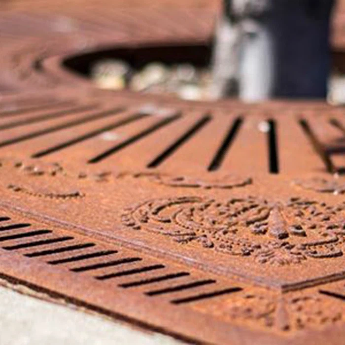 Commercial Corten Tree Grate Cover factory