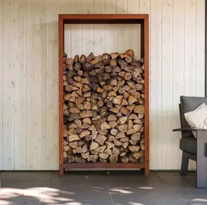 Corten Steel Wood Storage