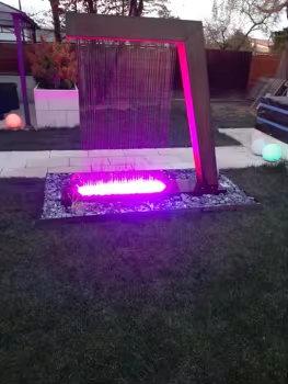 Custom Led Light Water Feature