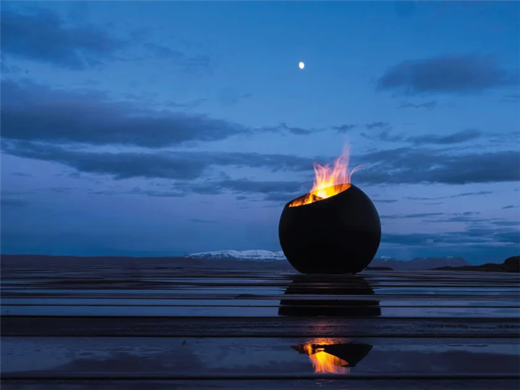 Sphere Black Fire Pit