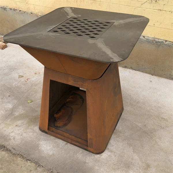 Modern Corten Steel BBQ Grill factory