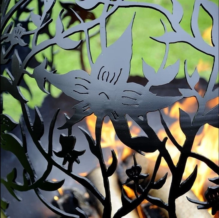 Patio Rusty Fire Pit Fireball