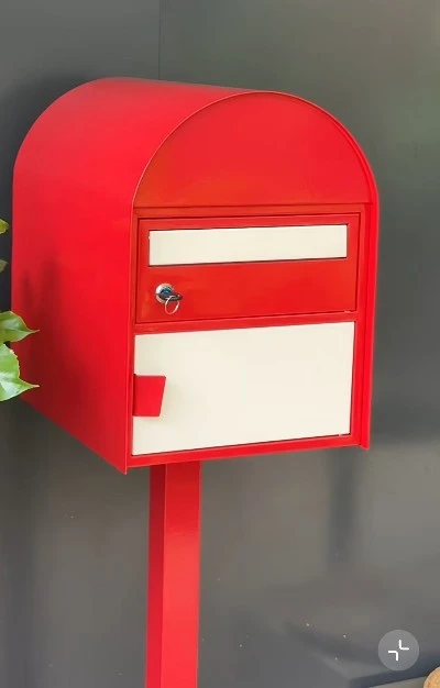 red and white building package post box red and white building package post box