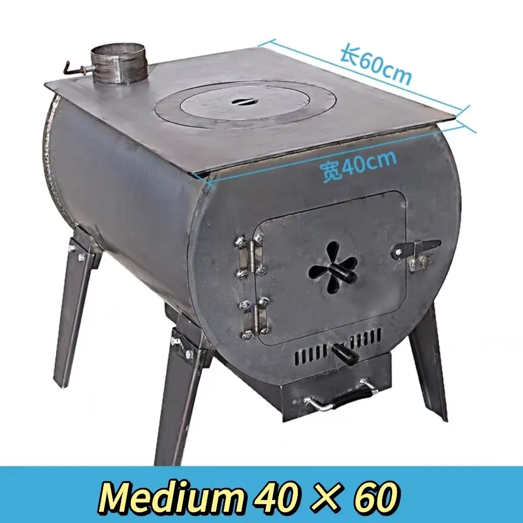 iron heating stove with legs