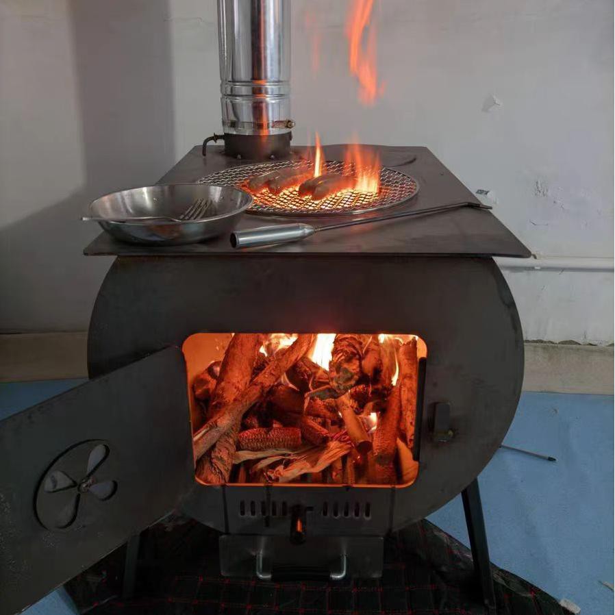 دیہی بڑی صلاحیت گھریلو لکڑی کا چولہا۔