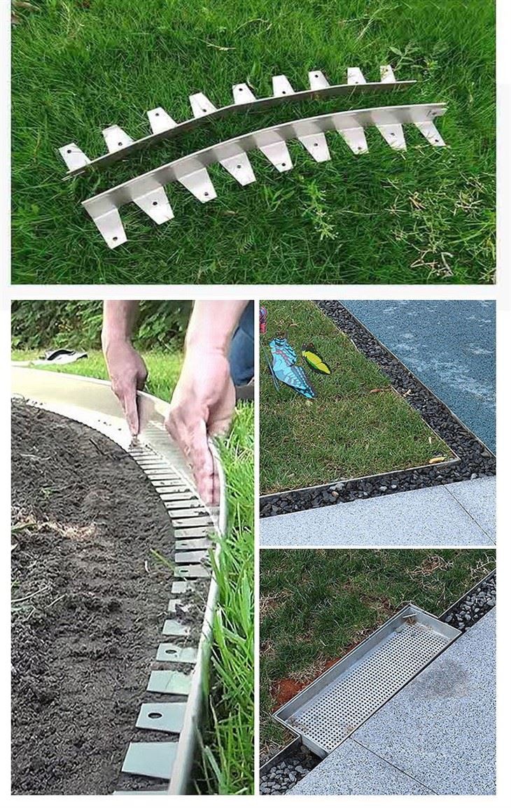 Stainless Steel Grass Border
