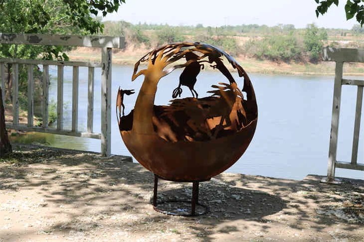 لکڑی جلانے والا فائر باؤل فائر بال