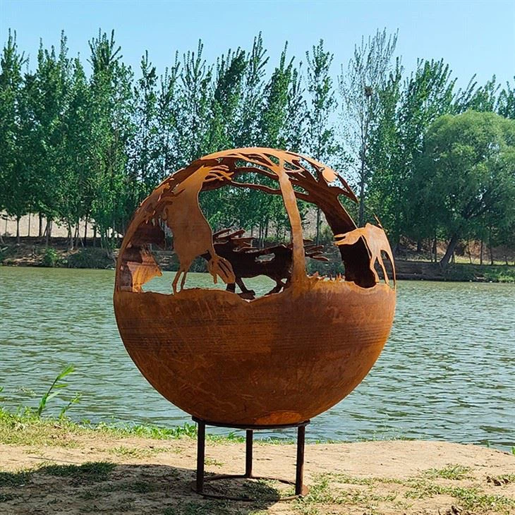 Wood Burning Metal Brasero Firebowl Firepit